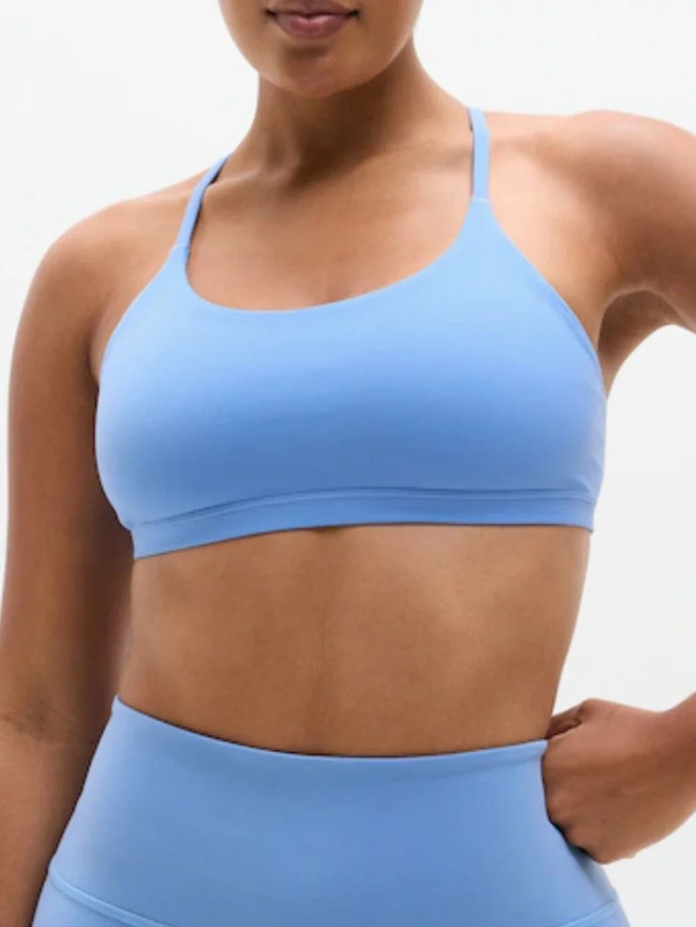 Athleta Transcend Scoop Bra A-C Cup Blue NWT